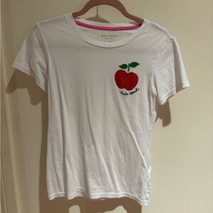 Kate Spade apple rhinestones tshirt